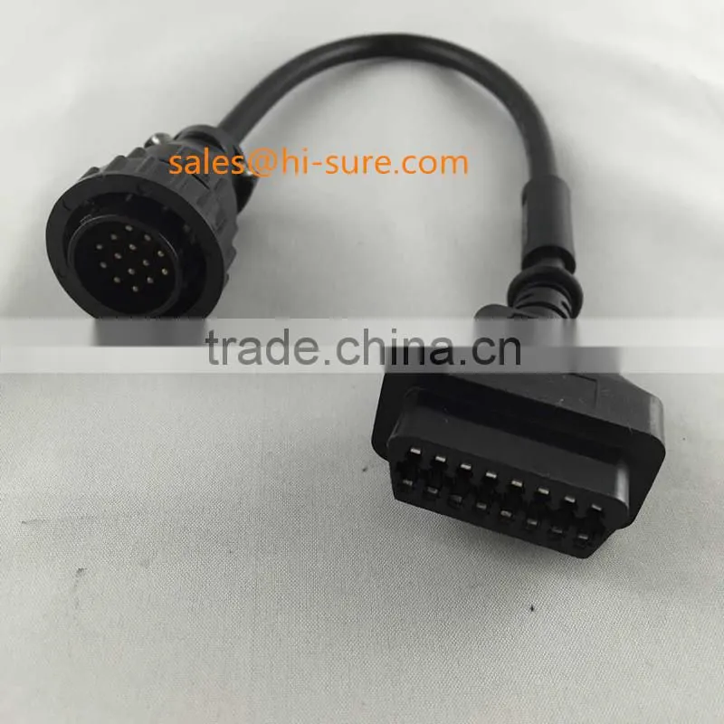 OBD2 female connector to benz14p Cable for obd diagnostic tools motorcycle