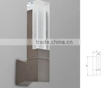 W-DH-1402 ip65 3w aluminum outdoor led wall light with glass diffuser,design wall light modern