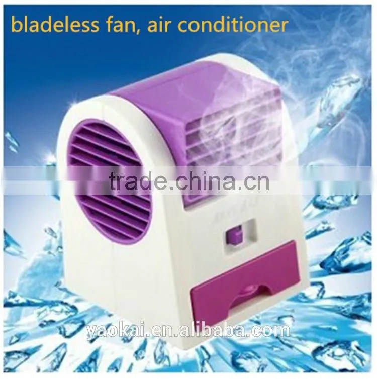2016 NEW Hot Portable USB Mini Small Fan Cooling Desktop USB battery two way power Air Conditioner Bladeless fan