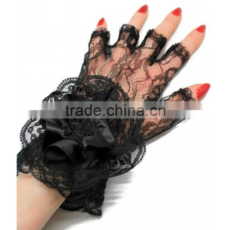 Fingerless Cheap Lace Gloves