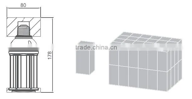 Singapore UL Listed LED Corn Lamp, 18W with SAMSUNG 5630 LEDs and Rubycon Capacitors, Retrofit Waterproof led corn lamp