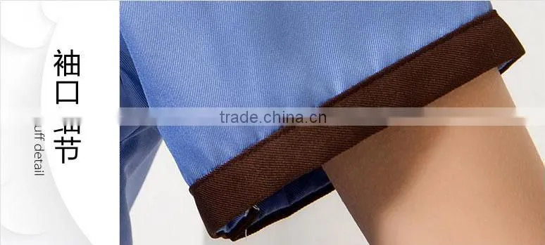Cleaning service hotels overalls short-sleeved summer clothing cleaning staff cleaning rooms restaurant uniforms 100% polyester