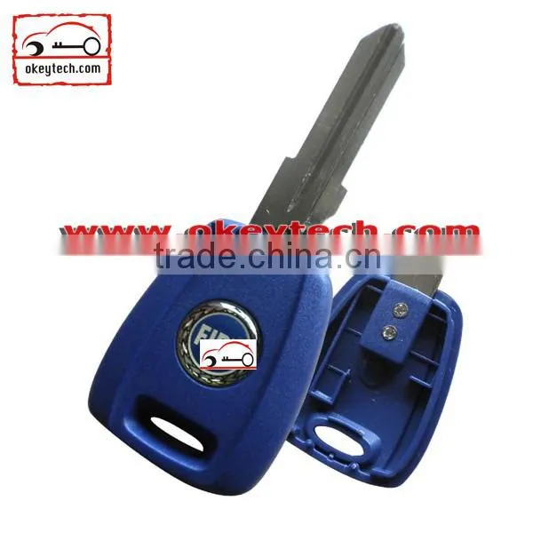 3 button shell key Fiat 500 cover remote key cover Deep blue SIP22 blade for fiat 500 key