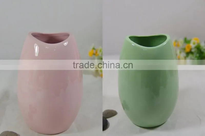 Indoor ceramic flower pot