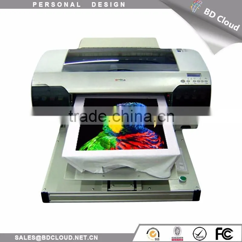 A3 color flatbed t-shirt printing machine
