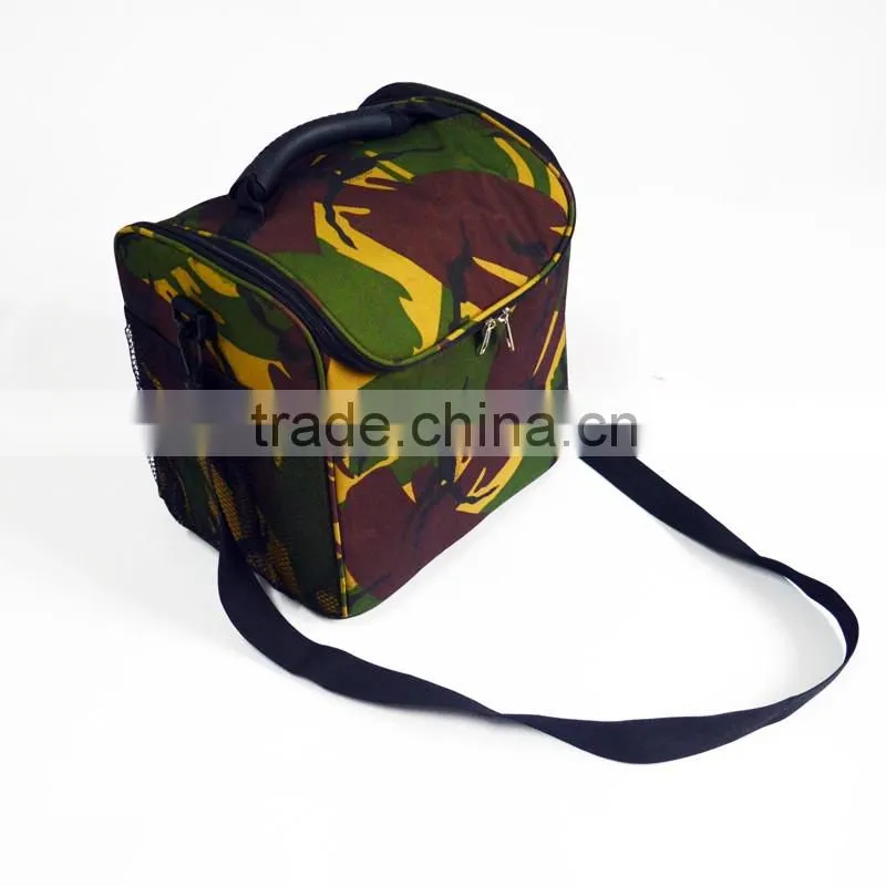 camo printing portable insulated cans beers cooler bag