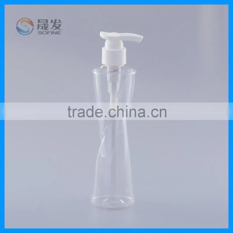 Durable good quality PET material body lotion pump bottle