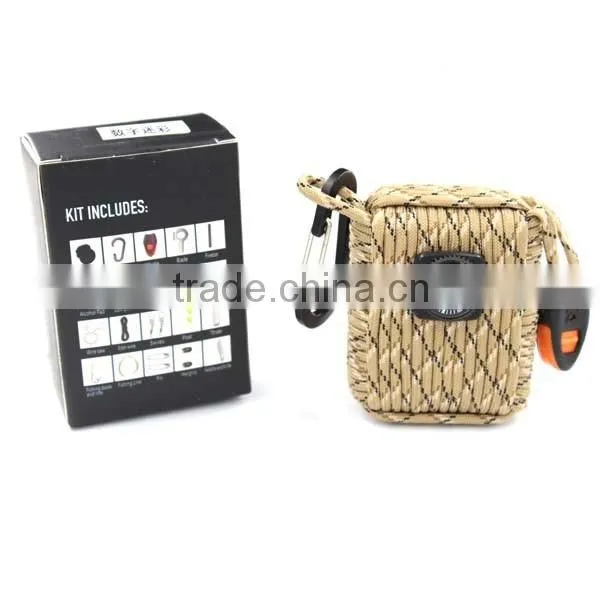 550 paracord survival bag for belt, survival cheap tools bag
