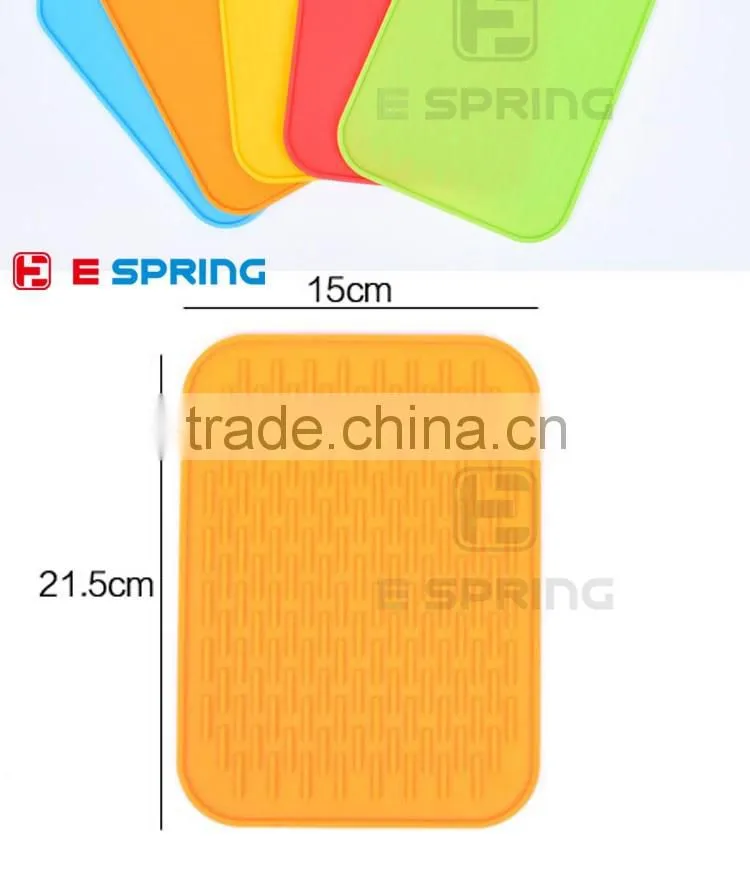 Heat resistant silicone dish drying mat silicone pot holder