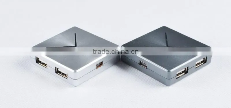 Wholesale ultra-Mini Plastic Casing 480MBPS 4-port USB 2.0 HUB, good for gifts
