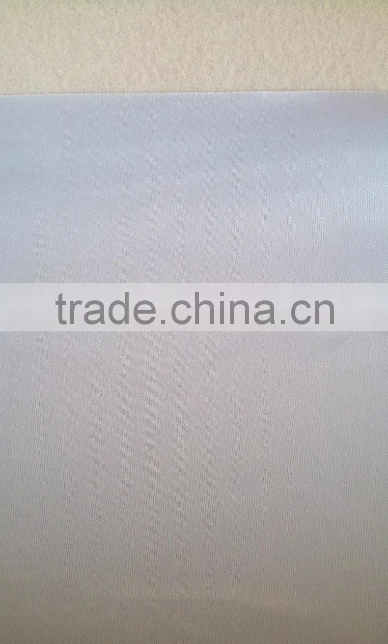 interlock fabric 100% polyester 72Dx72D 110gsm 58/60" plain knit fabric huzhou china factory price