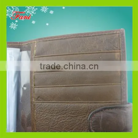 genuine leather long wallet men