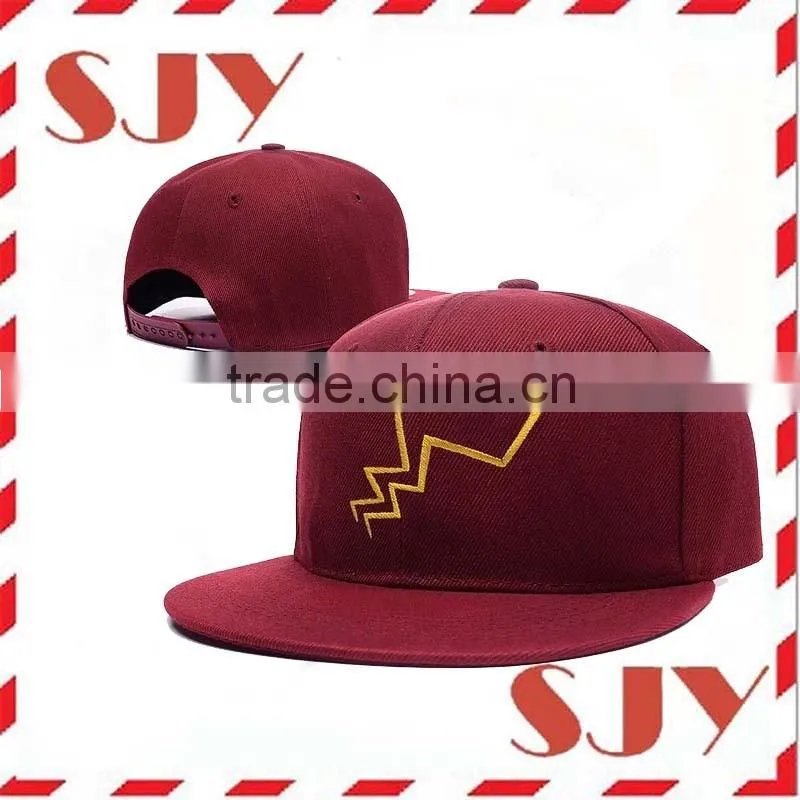 100% Cotton Material 3D puff embroidery korean snapback hats
