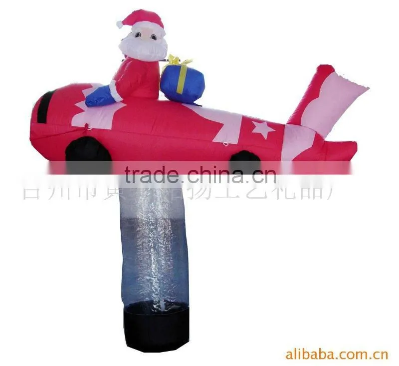 Inflatable santa claus sitting on aircraft for sale