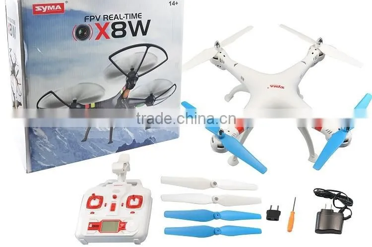 Long Range Rc Helicopter 2.4g Syma X8w With 4-axis Led Light Mini Rc Quadcopter Intruder Ufo
