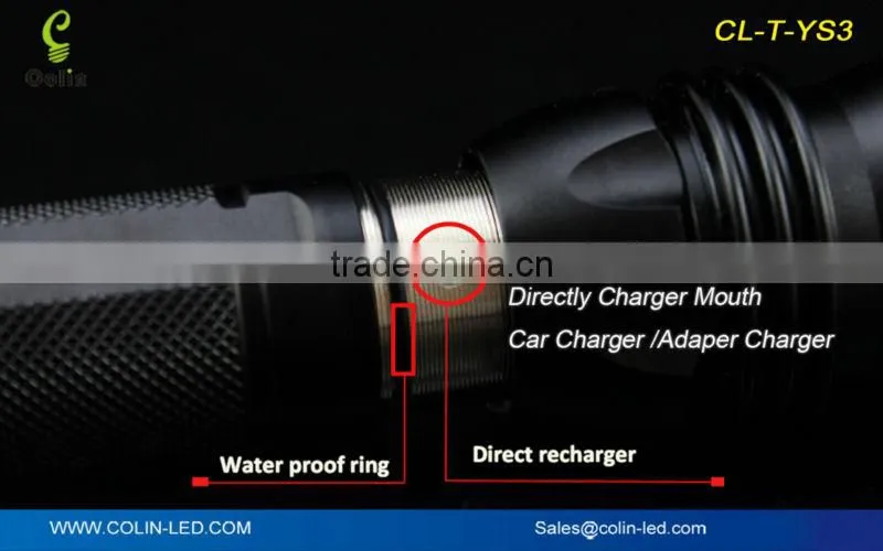 high power rechargeable LED flashlight