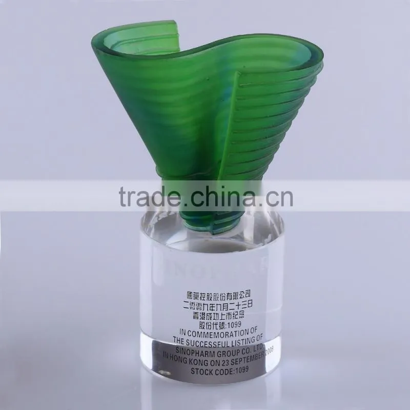 crystal glass awards plaques for enterprise business gifts