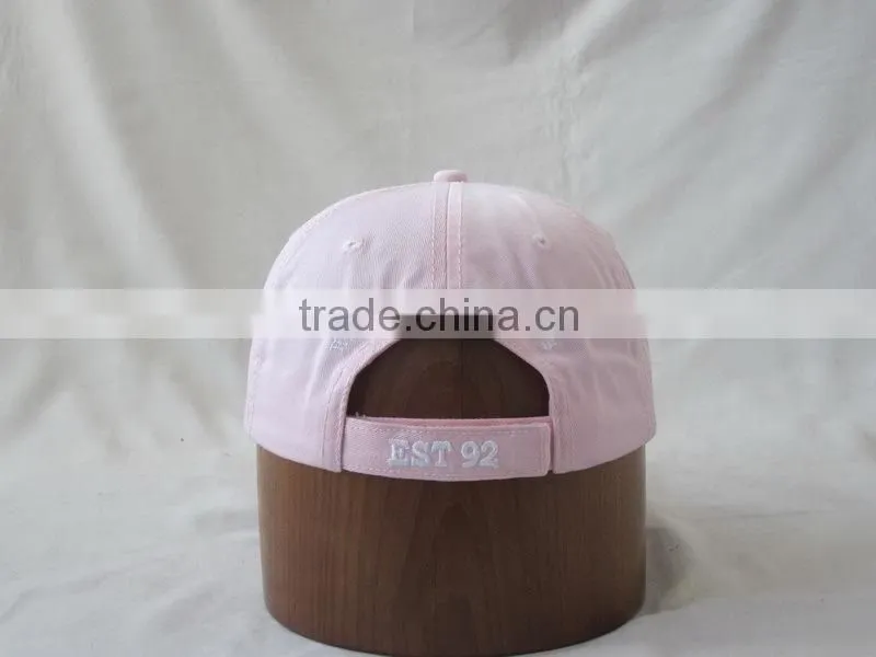 100% cotton girls' washed cap for golf