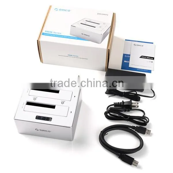 8TB 2-Bay 2.5" 3.5" sata hdd docking station for Mac