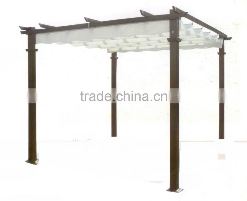 Simple design garden gazebo with iron frame