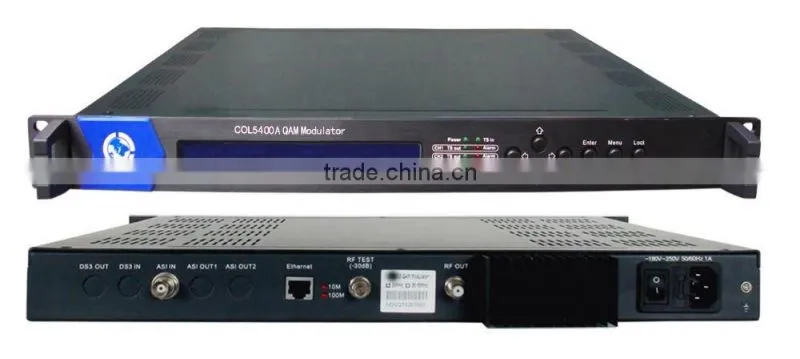 Digital catv modulator single qam channel DVB-C rf modulator for catv system COL5400A