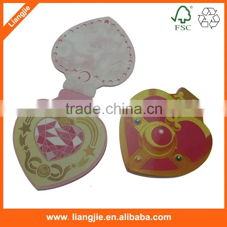 round shape memo pad,cmyk round memo pad,die cut memo pad
