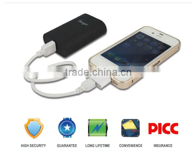 5000mah mini power bank with best brightness led torch