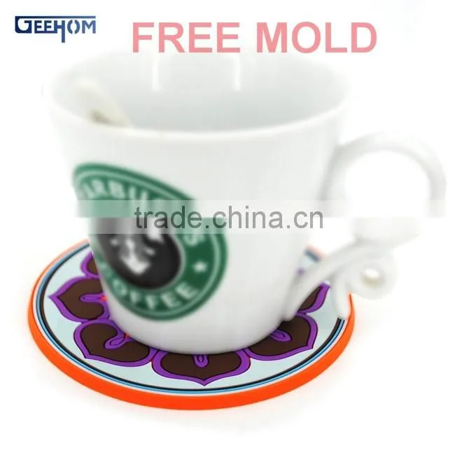 brand name rubber souvenir coaster