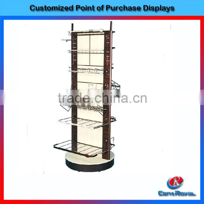 Modern design retail store metal wire coffee display stand