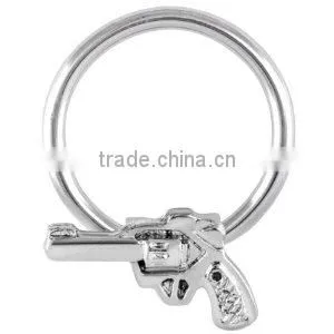 Revolver Surgical Steel Captive Bead Ring fashion CBR,body piercing jewelry