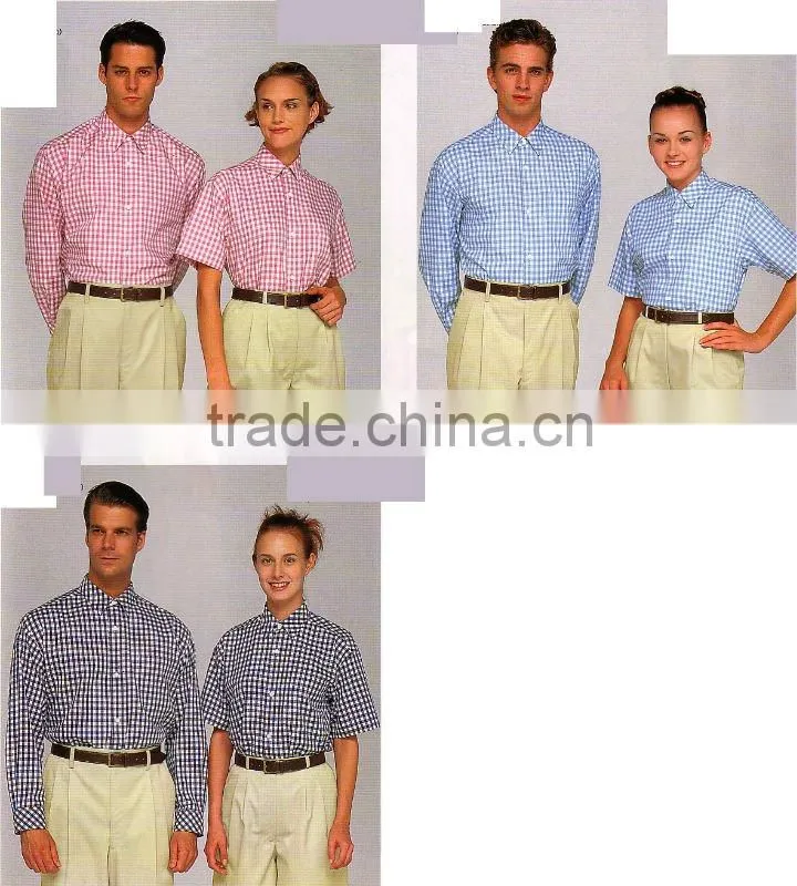 HOT Customer-made polyester&cotton shirt uniform