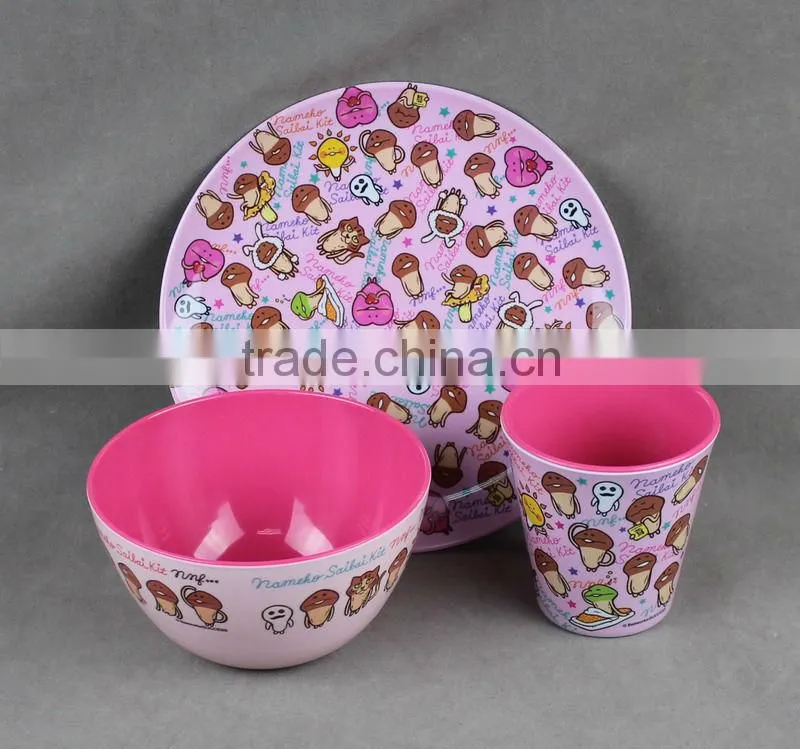 food grade melamine colorful dinner set