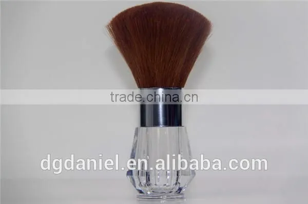 Goat hair Kabuki brush,Plastic base refillable body powder brush ,Large foundation brush