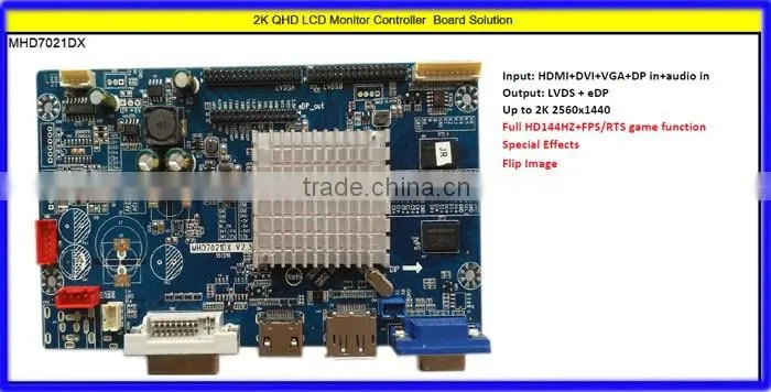 UHD 4K x2K QHD144HZ LCD Main Mother Controller Driver Card Board Free Sync PIP PBP Solution