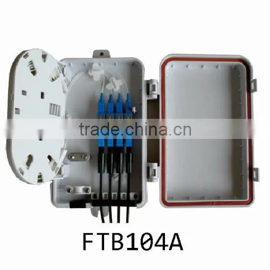 4 core Plastic shell Fiber optic distribution box