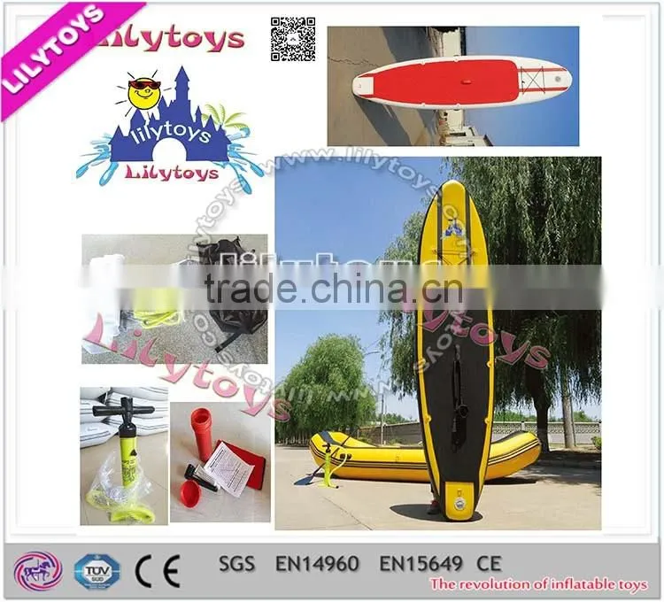 Newest popular colorful inflatable paddle boat, water sport game, boat for kids n adult