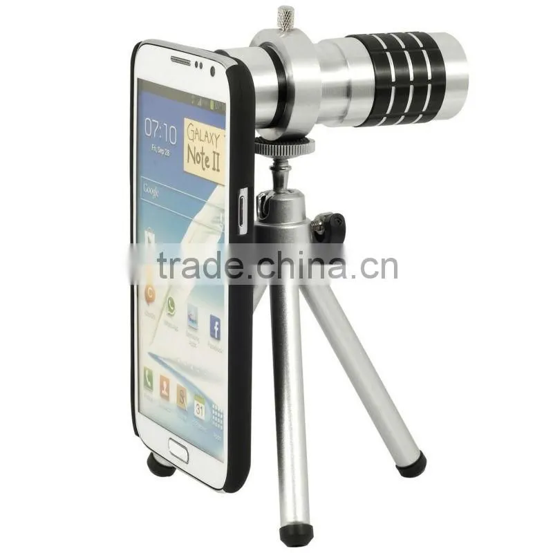 12X Zoom Telescope Camera Lens With Tripod For Samsung Galaxy Note II 2 N7100