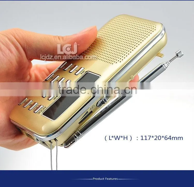L-218AM Multifunctional mini radio fm with mp3 player and speaker