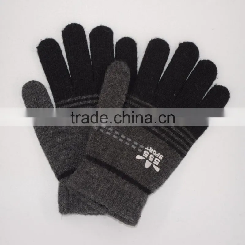 men's warm knit gloves