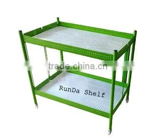 FD-07 metal wheels stands for supermarkets rack