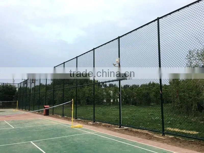 Diamond 65x65mm Hot dip galvanized wire woven Diamond Mesh Chainlink Fence