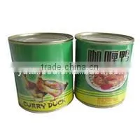 Wholesale Halal Canned Stewed Duck with Orange Peel Round Tin Cans for Food