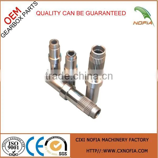 Electric motor shaft gear motor shaft