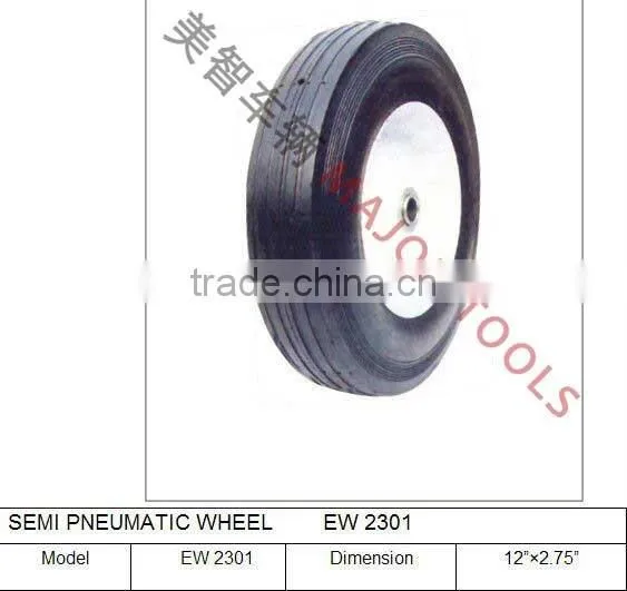 12x2.75 semi pneumatic wheel