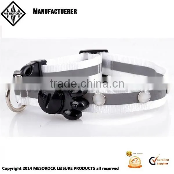 High quality custom pet collar colorful adjustable led nylon dog collar