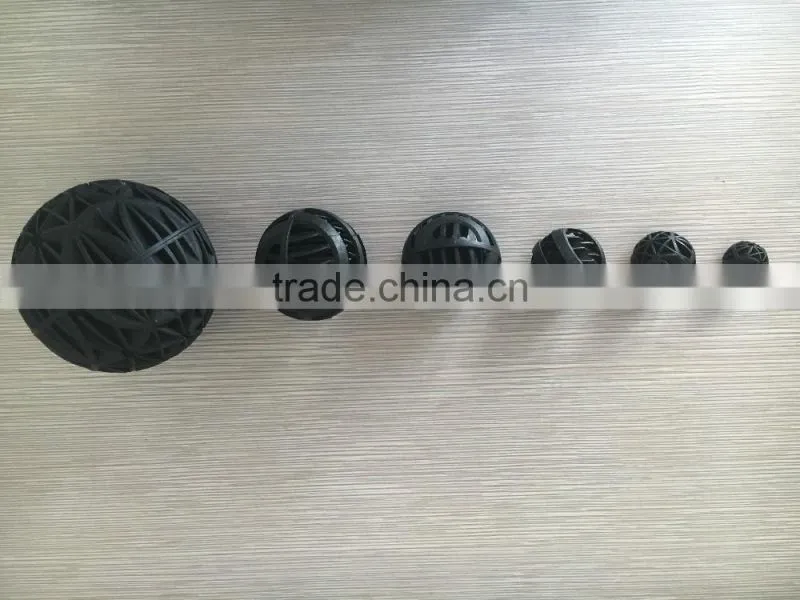 Professional export low price plastic bio ball China manufacture black bioballs