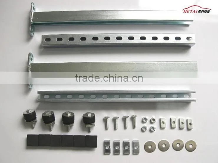 Outdoor galvanized perforated metal steel telescoping support