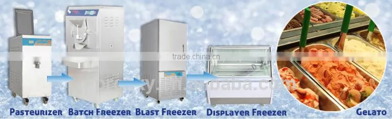 italian gelato food display machine for sale
