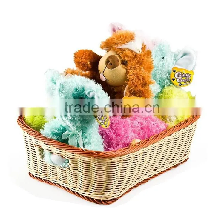 Alibaba wholesale resin wicker handmade felt baby gift baskets