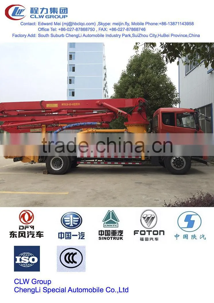 28 m truck mounted concrete pump